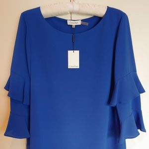 Calvin Klein Royal Blue Tunic Sz Med